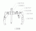 EXTRACTOR FORZA SERIE 1300 MECÁNICO DE 2 PATAS